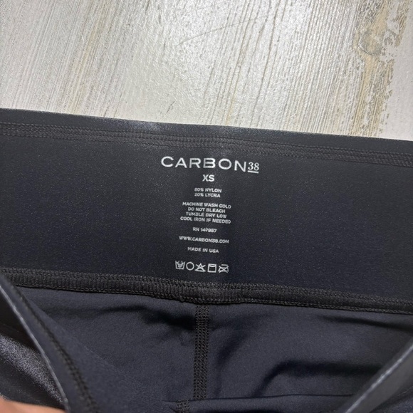 Carbon38 Takara Shine High Rise Biker Shorts In Black Size Extra Small - Picture 2 of 5